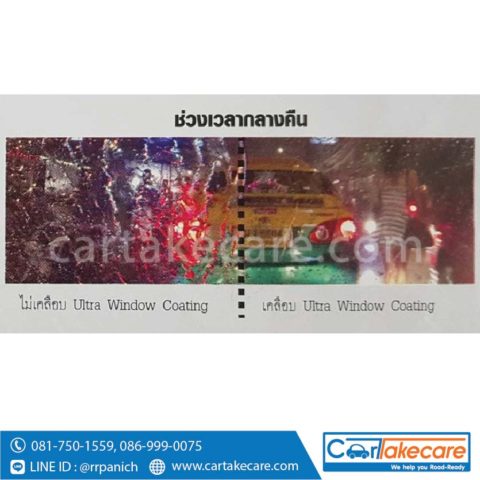 น้ำยาเช็ดกระจกรถยนต์ threebond ultra window coating