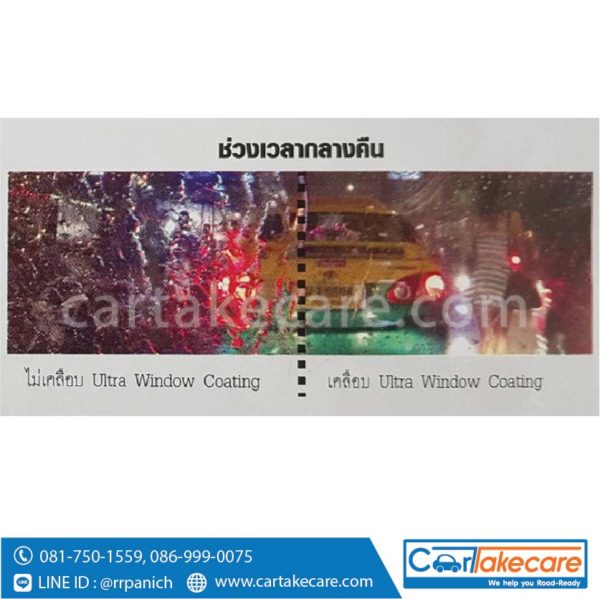 น้ำยาเช็ดกระจกรถยนต์ threebond ultra window coating