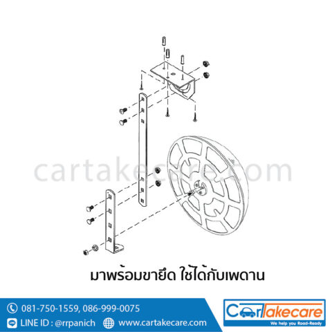 กระจกโค้งจราจร เนื้ออะคริลิค แบบกลม